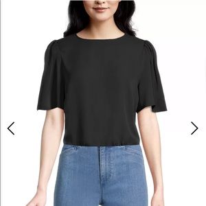 Ann Taylor Factory Black Blouse